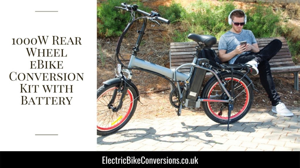 1000W Rear Wheel Bike Conversion Kit w Battery