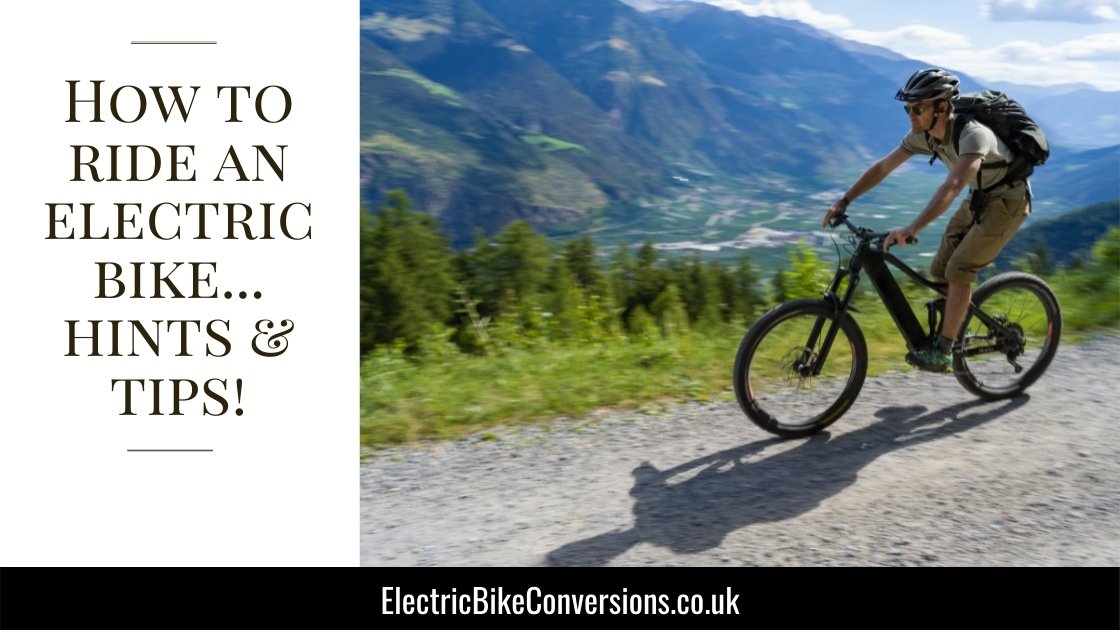 how to ride an electric bike tips